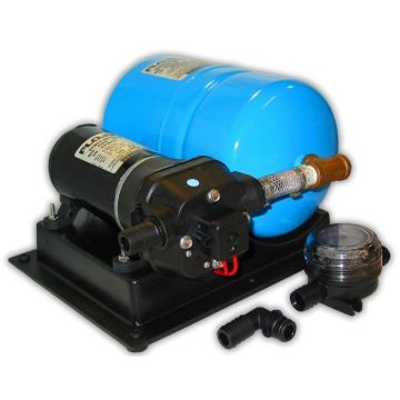 FloJet High Volume 4.5 GPM Water Pump with 1.1 Gallon Accumulator Tank