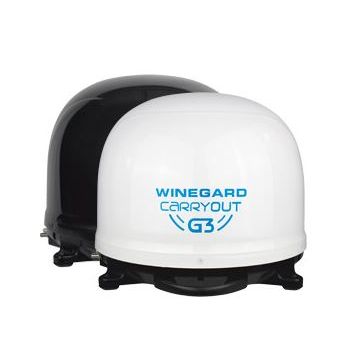 Winegard Carryout G3 Automatic Portable White Satellite TV Antenna