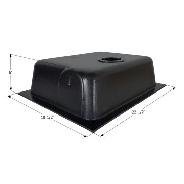 Icon HT630ABD Bottom Drain 8 Gallon Holding Tank with Outlet