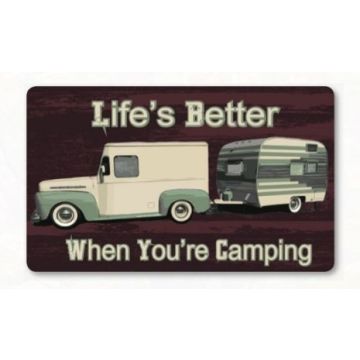 Life Is Better When You Are Camping Kitchen Mat