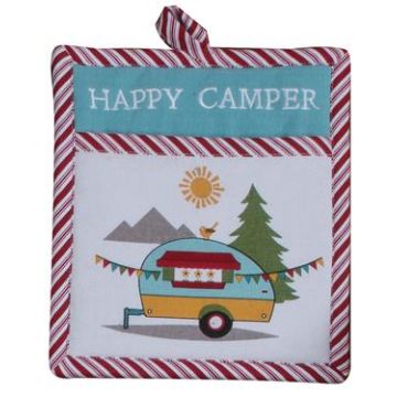 Kay Dee Designs "Happy Camper" Cooking Mitt Front View