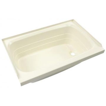 Lippert Components Better Bath 27" x 54" White Right Hand Center Drain Bathtub