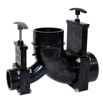 Valterra Double Handle Waste Valve Assembly