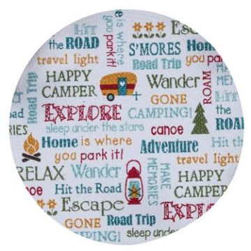Kay Dee Designs Round Camping Theme Placemat