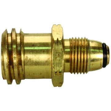 JR Products Female Quick Connect x Male POL Propane Adapter Fitting