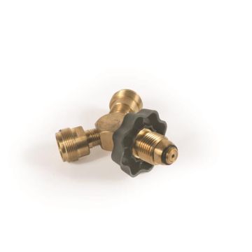 Camco Low Pressure LPG "Y" Adapter - Male POL x (2) 1"-20 Male