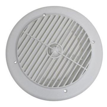 Heating & Cooling White Louvered Register