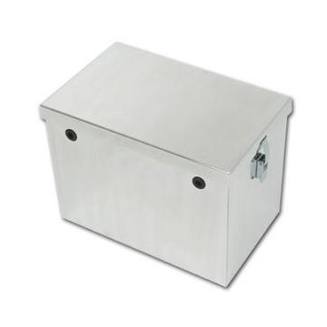 Tow-Rax 14" Aluminum Battery Box with Polished Finish