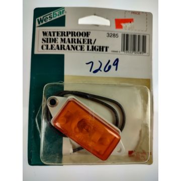 Wesbar Waterproof Sealed Amber Side Marker/Clearance Light *Only 1 Available*