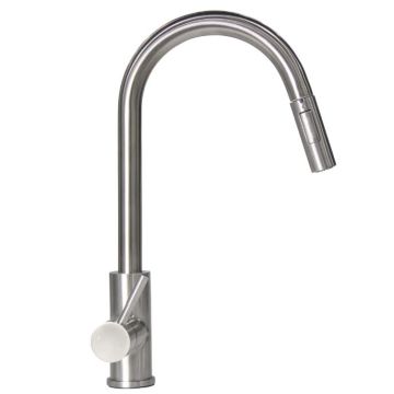 Lippert Flow Max Stainless Steel Bullet Pull-Down Kitchen Faucet