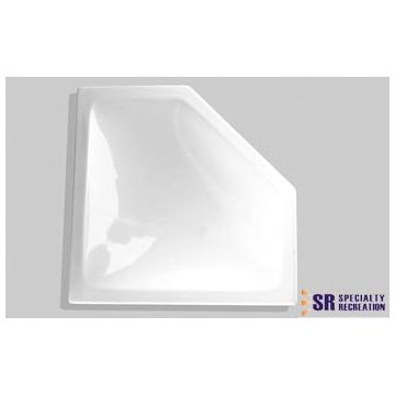 Specialty Recreation 28" x 10" White Skylight Neo Angle Inner Garnish