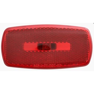 Optronics MC32 Series Incandescent Surface Mount Red Clearance/Marker Light MC32RBBP Front