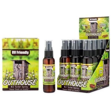 Pure Essence Citrus Spice OUTHOUSE #2 Toilet Spray - 12 Pack