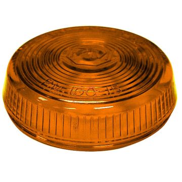 Peterson Round Amber Snap-On Side Marker Light 100-15A Top Side