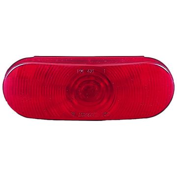 Peterson Red Incandescent Sealed Oval Stop Turn & Tail Light 421R Front
