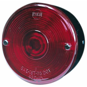 Peterson Universal Incandescent Red Stop Turn Tail Stud Mount Light 428S Front