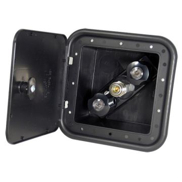 Phoenix Faucets Exterior Spray Port Outlet Box in Black