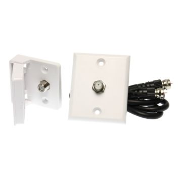 Prime Products Polar White Weatherproof Cable TV Lead-In Kit