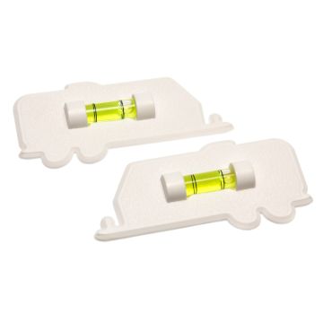 Prime Products White Trailer Stick-On Level