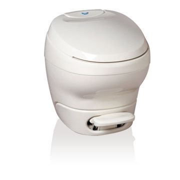 Thetford Bravura Parchment High Profile Foot Flush with Water Saver Toilet