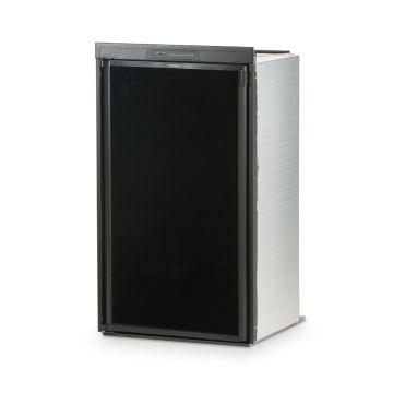 Dometic RM2551LB1F Gas Absorption RV Refrigerator front view with a black door panel (not included) and door closed.