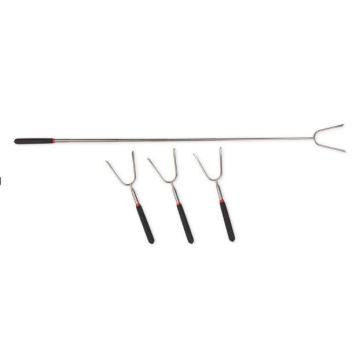 Camco Telescoping Roasting Forks, 4-Pack with Storage Bag