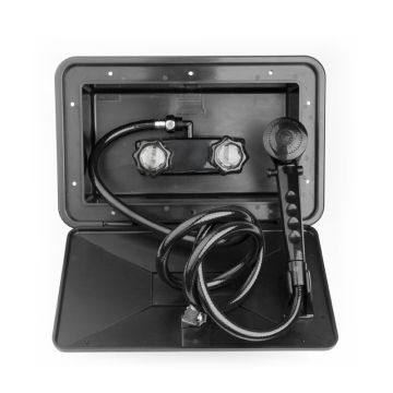 DURA Black RV Exterior Shower Box Kit