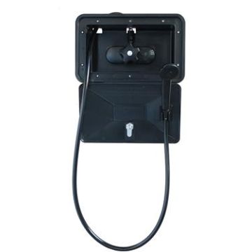 Empire Brass Black Exterior RV Shower Box w/ Single Lever