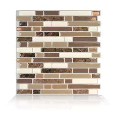 Patrick Industries Bellagio Nola Kitchen/Bathroom Smart Backsplash Tiles - 4 Pack