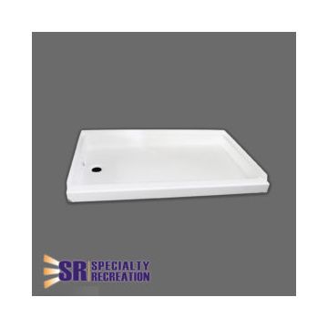 Specialty Recreation 32" x 24" Left Hand Drain Shower Pan - White