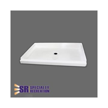 Specialty Recreation 32" x 24" Center Drain Shower Pan - White