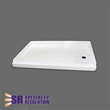 Specialty Recreation 32" x 24" Right Hand Drain Shower Pan - White