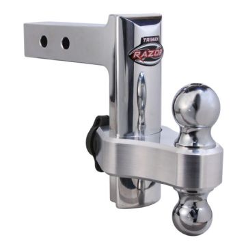 Trimax 6" Solid Billet Aluminum Adjustable Double Ball Hitch