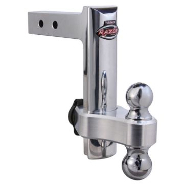 Trimax 8" Solid Billet Aluminum Adjustable Double Ball Hitch