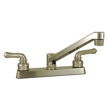 Empire Brass Company Brushed Nickel Long Neck Teapot Handle Kitchen Faucet