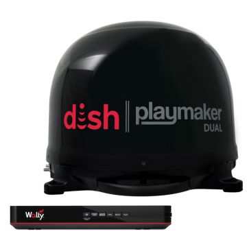 Winegard Dish Playmaker Dual w/ Wally Receiver - Black