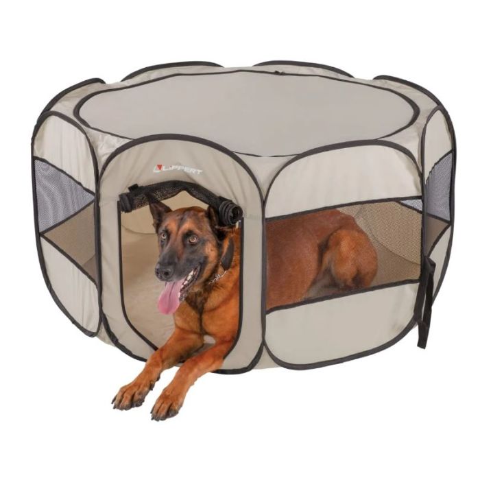 Portable pop up pet playpen top