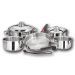 Magma 18-10 Stainless Steel Nesting Cookware 10-Piece Set