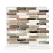 Patrick Industries Milano Argento Kitchen/Bathroom Smart Backsplash Tiles - 4 Pack