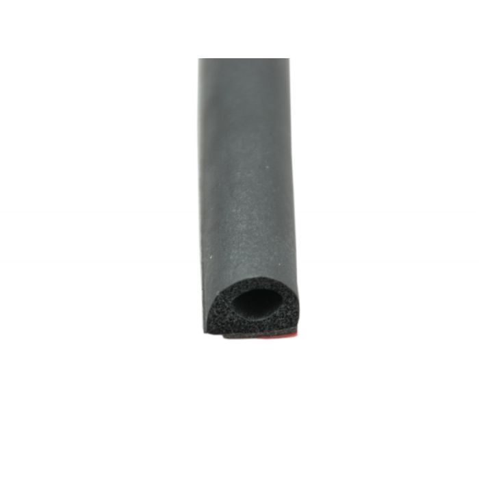 AP Products 3/4" x 1/2" x 50' Rubber D Seal with Tape