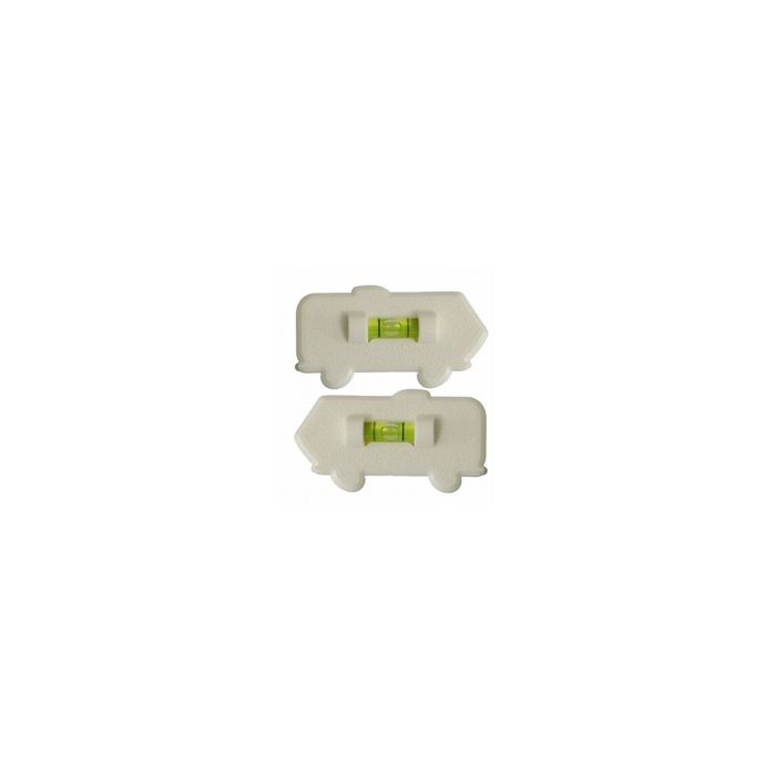 Prime Products White Motorhome Stick-On Level