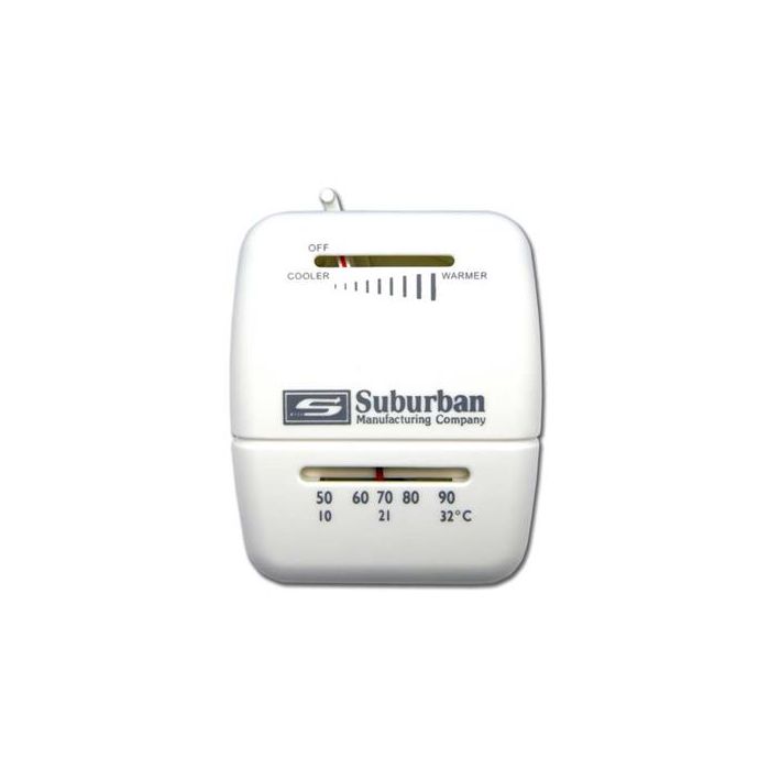 Suburban Heat Only White Wall Thermostat