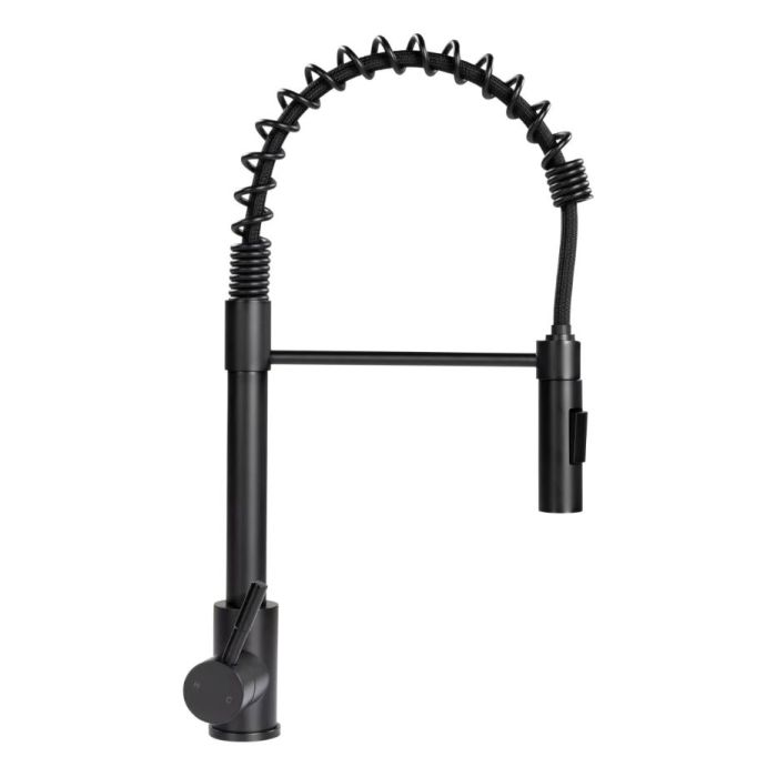 Lippert Components Flow Max™ Matte Black Coiled Pull-Down Kitchen Faucet