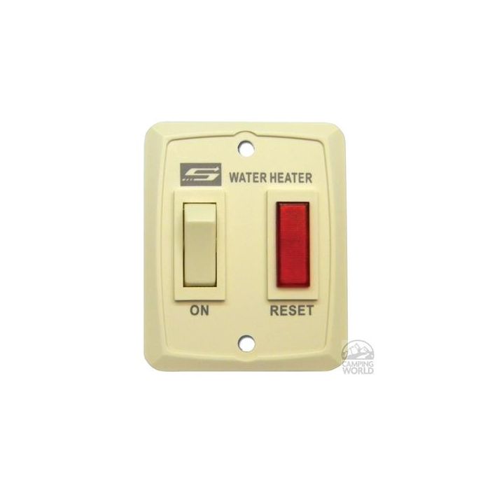 Suburban Water Heater Off White Wall Plate Switch Assembly 
