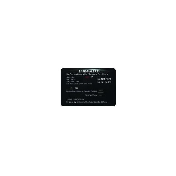 Safe-T-Alert Black Surface Mount Mini Dual LP/CO Alarm 