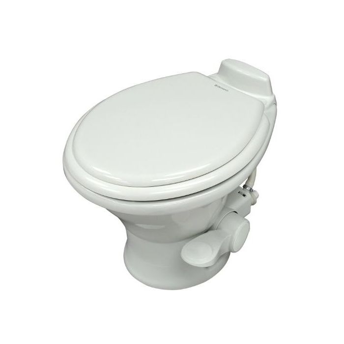 Dometic Low Profile ReVolution 311 White China Foot Flush Toilet