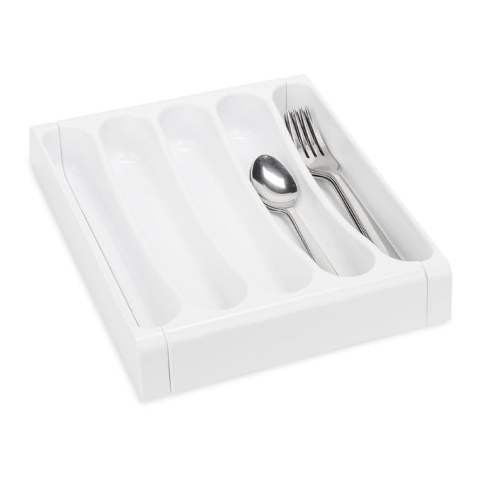 Camco White Adjustable Silverware Tray