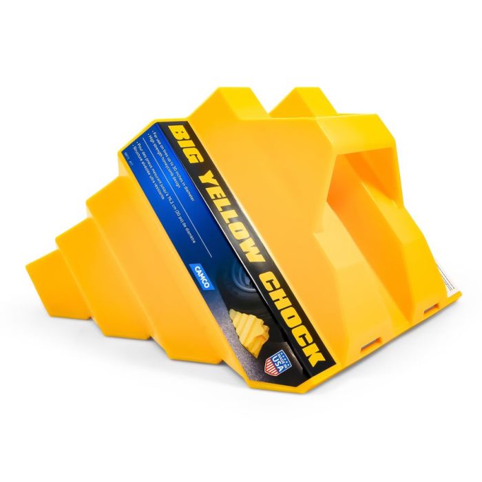 Camco Big Yellow Chock Heavy Duty Wheel Chock-1 Pack