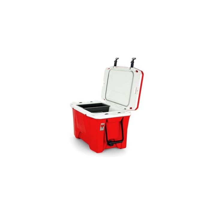 Camco Currituck 30 Qt. Premium College Football Color Cooler, Red 186 & White