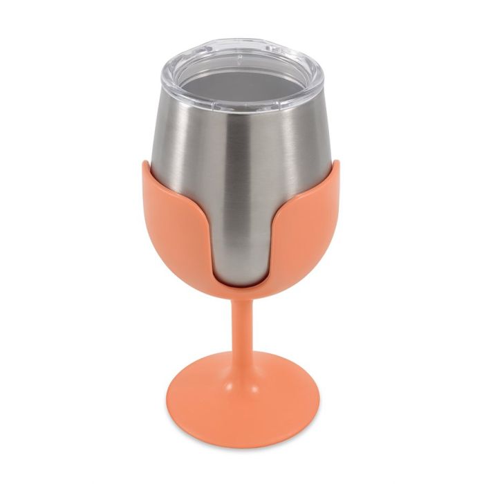 Life is Better at the Campsite Wine Tumbler 2-Pack - Navy, Peach